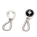 2 Mixed Crystal EyeGlass Clip Brooch Magnetic Holders