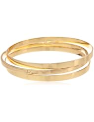 Gold-Tone Trio Bangle Bracelet Set, 8"