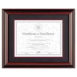 DAX Desk/Wall 11" x 14" Photo Frame, Rosewood/Black (N15786ST)