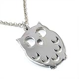 Silver Owl Pendant Necklace Fashion Jewelry