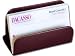 Burgundy Gold Stripped Business Card Holder
