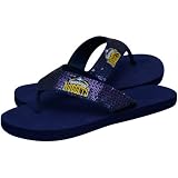 NBA Denver Nuggets Ladies Navy Blue Sequin Strap Flip Flops (9/10)