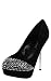 Jenna Jeweled Satin Slit Evening Pump BLACK