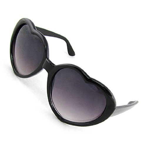 En forma de corazÃ³n del marco Negro Oscuro lente gafas de sol para niÃ±os Chica