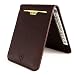 Vaultskin MANHATTAN Slim RFID Blocking Bifold Leather Wallet for Men - Men’s Leather Wallet, Front Pocket Minimalist Card Holder, Holds 9 Cards and Cash, Premium Italian Leather (Brown)