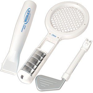 3-in-1 Sports Kit for Nintendo Wii - Tennis, Golf & Baseball w/Silver Handle