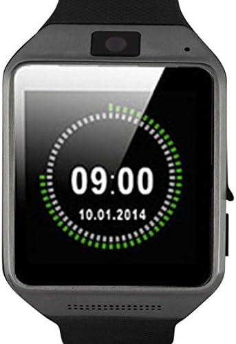 Changeshopping Fashion Bluetooth Wireless Camera Music Smart Watch Wrist For Android Samsung (Black)