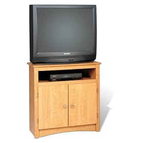 Prepac Sonoma Maple Tall Corner TV Cabinet