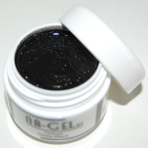Na-Gel Farbgel Funky Black 5ml Metallic Glitter f&uuml;r proffesionelles Nageldesign Preisvergleich