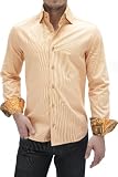 Stone Rose 100% Cotton Orange Mens Dress Shirts MIA MM46