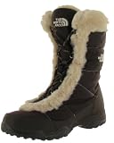 THE NORTH FACE Nuptse Fur II Womens Lace Up Nylon Waterproof Faux Fur Snow Boots Brown
