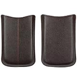 iPhone 4s 4 Leather Pouch Skin Sleeve Case Cover OEM Verizon Brown [Retail Packaging]