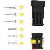 5 Kit 3 Pin Way Waterproof Electrical Wire Connector Plug