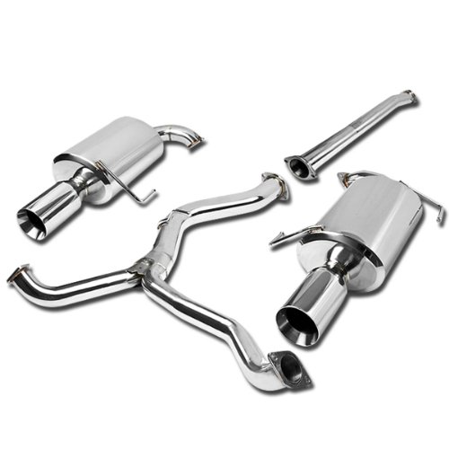 Subaru Legacy Catback Exhaust System 4 Dual Path Tip Muffler BL BP