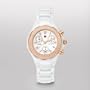 MICHELE Tahitian White Ceramic Diamond Rose Gold