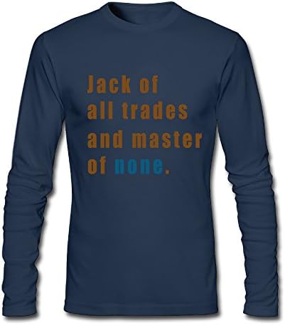 Round Neck Jack Of All Trade Men's Long Sleeve T Shirts