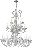 2-38-21-15 Savoy House Lighting European Crystal Chandelier in Cast Bronze