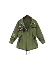 Single Detail Page Misc: Spring Autumn Women Bomber Jacket Tops Long Sleeve Slim Turn-Down Collar Outwear Women Basic Coat Size : XL - Thailand