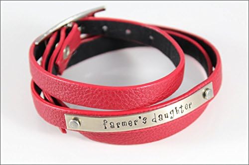 Farmer's Daughter Leather Wrap Bracelet | Barn Red Women's Leather Bracelet