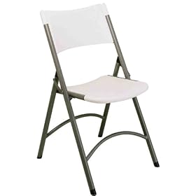 Office Star Resin Folding Chair, Set of 4