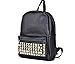 BLACK PU Studded Backpack School Bag Classic Stylish Look for School -JAM Closet
