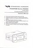 Standard Horizon Owners Manual for PS2000 Phanton Series