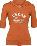 Texas Longhorns Women's Texas Orange Slub Knit Full Zip Hooded Sweatshirt