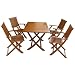 SITZGARNITUR 5tlg SYDNEY SITZGRUPPE Gartenmöbel w.TEAK
