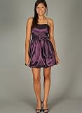 Bubble Pleated Bow Formal for Bridesmaid Formal Prom