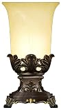 Sovereign Amber Glass Classical Base Accent Table Lamp