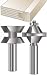 MLCS 7733 60-Degree Woodworking Edge Banding Tongue and Groove Set, 1/2-Inch Shank, 2-Piece