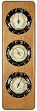 Weather Station Porthole Nautical Barometer Thermometer Hygrometer in Oak