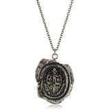 Pyrrha Wax Seals Five Fleur De Lis Crest Neckl