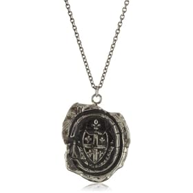 Pyrrha Wax Seals Five Fleur De Lis Crest Necklace