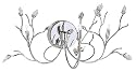 Willow Halogen Wall Bracket Finished Chrome With Crystal Leaves 3X20 Watt Lamps