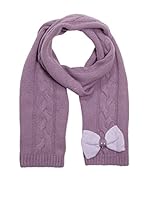 Alice Hannah Bufanda Lana Diamante Bow And Cable (Morado)