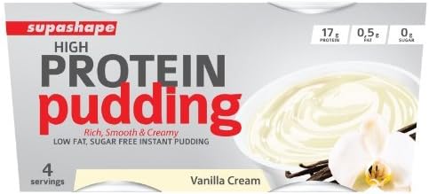 Supashape High Protein Pudding 4 Pack - Vanilla by Supashape