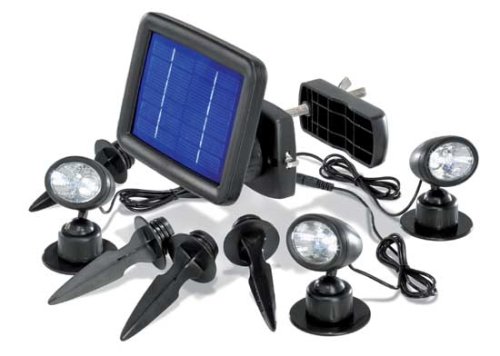 Esotec - Solarspot Trio mit drei Spots schwarz