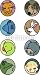 Wallmonkeys Peel and Stick Wall Decals - Pet Icons - Removable Graphic
