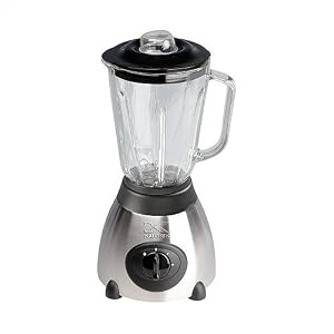 Kalorik BL-16909 500-Watt 2-Speed Countertop Blender with 48-Ounce Glass Jar, Brushed... by