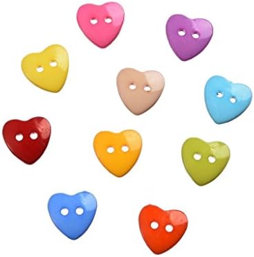 Liebe Engel 100pcs 14*14.3mm Size Heart Shape Sewing Buttons