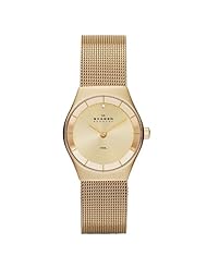 SKAGEN Klassik Womens Two-Hand Stainless Steel Watch Gold-Tone