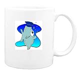 Mug with graduation, school, fish, underwater