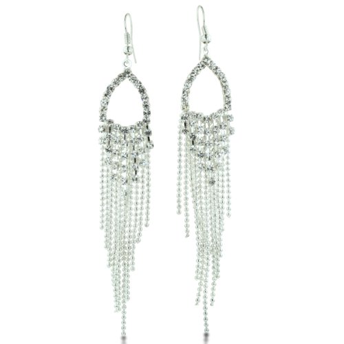 Long Dangle Silver-Look