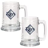 Tampa Bay Rays Set of 2 Beer Mugs