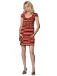 Voom Teddy Bear Cap Sleeve Dress - Coral