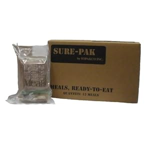 SurePak 12 MRE's- Meals ready to eat. SurePak 12 MRE's- Meals ready to eat.