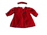Minibasix Girl Red Velvet Christmas Dress Set