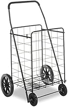 Whitmor 6318-2678 Deluxe Rolling Utility Cart, Black