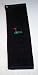 Golf Towel with Pocket Black